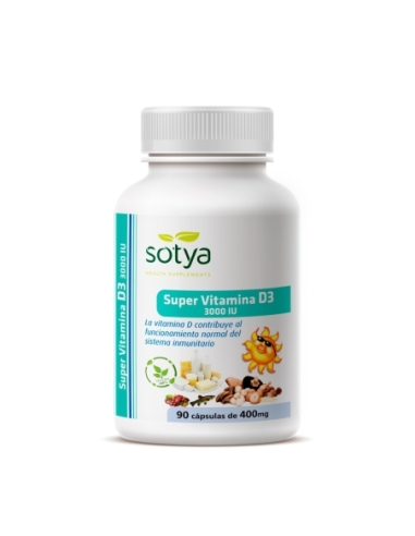 Super vitamina D3 3000UI 90 capsulas Sotya