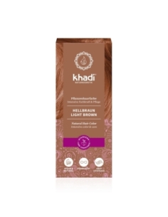 Tinte herbal Castaño Claro 100g Khadi