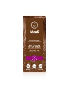 Tinte herbal Castaño Medio 100g Khadi