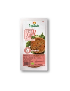 Vegeburguer de quinoa y lenteja roja bio 160g Vegetalia