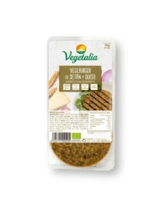 Vegeburguer de seitan y queso bio 160g Vegetalia