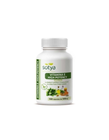 Vitamina E High Potency 500mg 100 capsulas Sotya