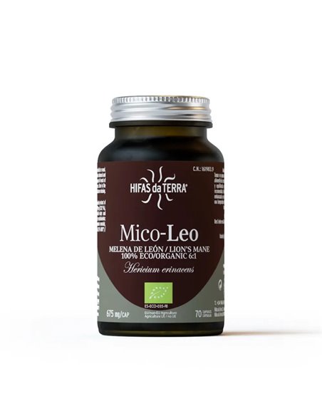 Mico Leo Extracto de Hericium - Melena de León - 72 cápsulas  674 mg.