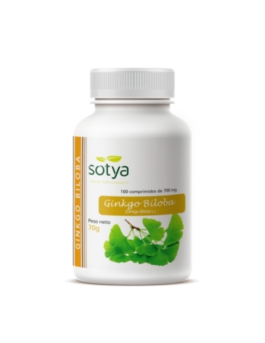 Ginko Biloba 700 Mg Sotya 100 Comprimidos