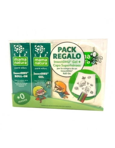 Pack Regalo Insect DHU Roll-On + Insect DHU Gel + Capa Súper Héroes