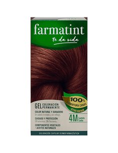 Farmatint Gel Coloración Permanente 4M Castaño Caoba 135 mililitros