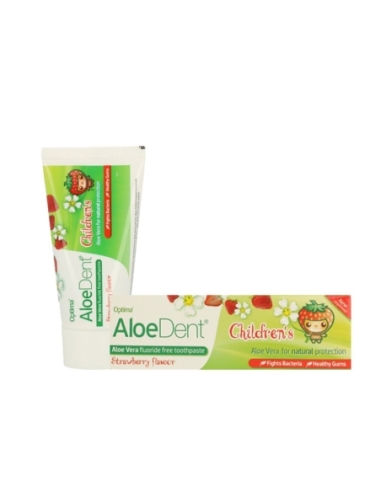 Dentifrico Aloe Vera para Niños sin Fluor Fresa 50ml Aloe Dent