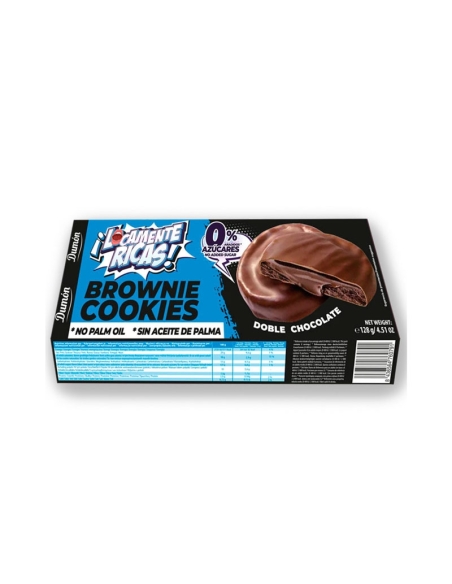 Galletas de Brownie doble chocolate 128g Dumon