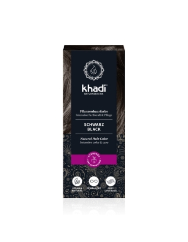 Tinte herbal Negro 100g Khadi