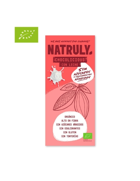 Tableta de Chocolate con Leche BIO 85g Natruly