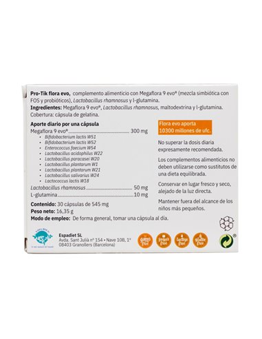 Espadiet Pro-Tik Flora Evo 30Caps