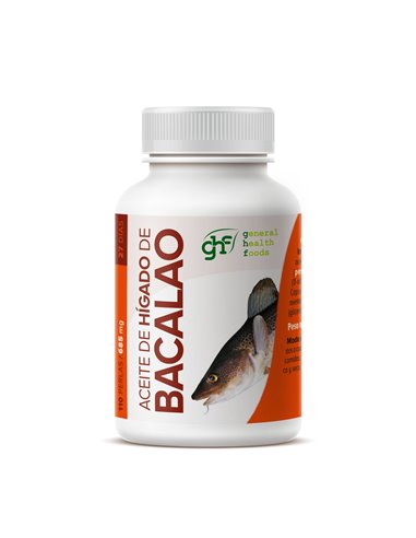 Aceite de Hígado de Bacalao 685mg 110 perlas GHF: Omega 3, Vitaminas A y D