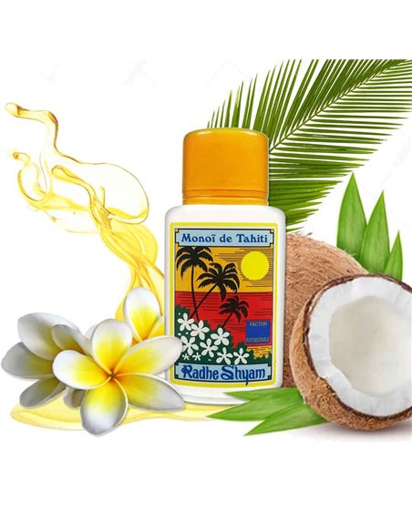 Aceite Monoi de Tahití Factor 6 150 ml Radhe Shyam: Bronceado Dorado y Piel Hidratada