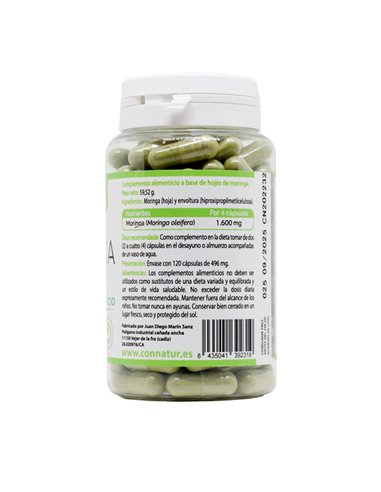 Moringa Oleifera Bio 120caps Connatur