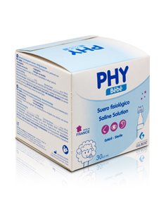 Suero Fisiológico Phy Bebé 30 Monodosis de 5 Mililitros