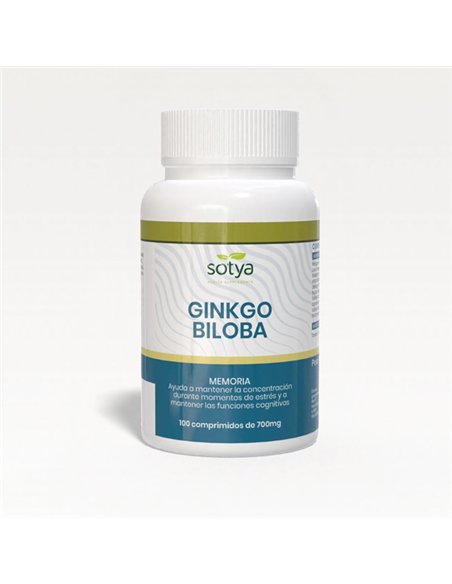 Ginkgo Biloba 700 Mg 100 comprimidos Sotya: Mejora tu memoria y circulación