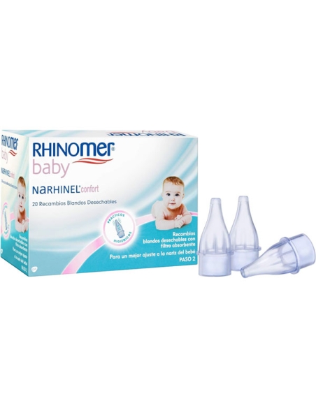 Rhinomer baby. 20 recambios blandos desechables