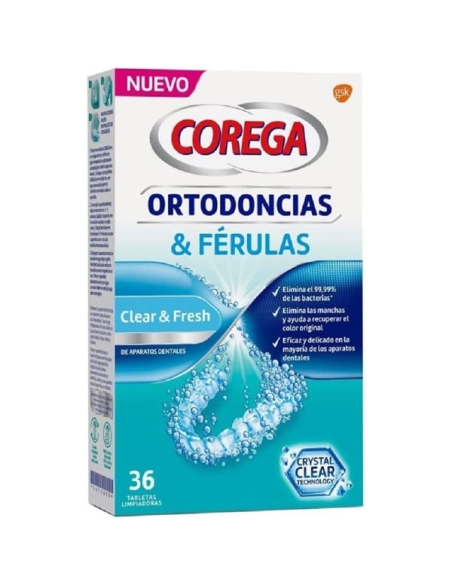 Novo Corega ortodoncias y férulas Limpieza diaria 36 Tabletas